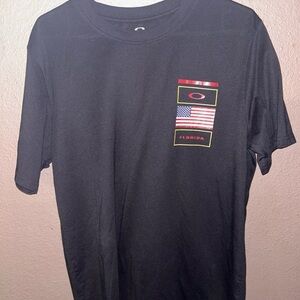 Oakley Men Shirt Large Black Hydrolix Logo Florida Graphic Short Sleeve Tee